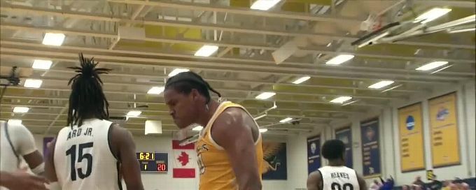 Frank Mitchell elevates for flush vs. Mt. St. Mary's Mountaineers