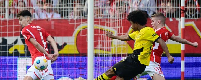 Karim Adeyemi puts Dortmund ahead with fantastic strike