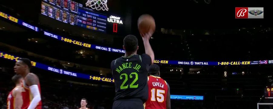 Larry Nance Jr. gets up for the beautiful jam