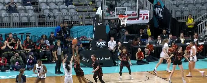 Kaylynne Truong sinks it from downtown