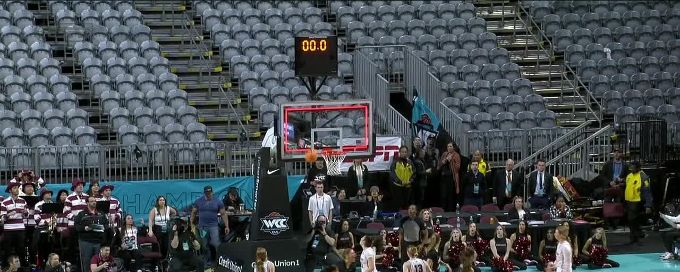 Lucy Cochrane blocks the shot to secure Portland win at the buzzer