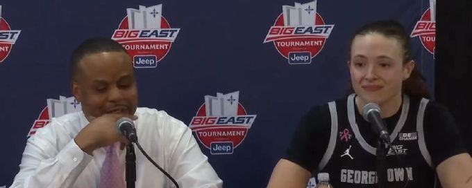Georgetown's Graceann Bennett gets emotional praising coach Darnell Haney