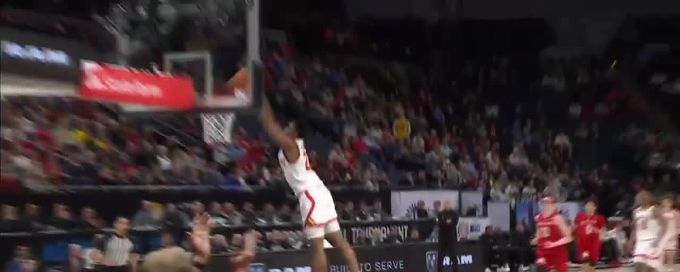 Jordan Geronimo steals and throws it down for Maryland