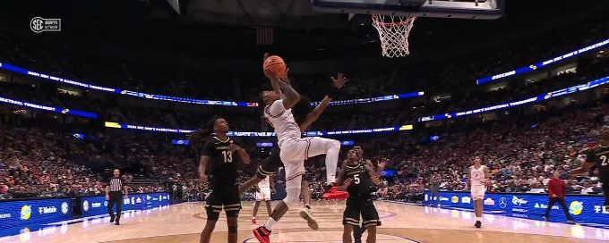 Khalif Battle gets the hoop and the harm