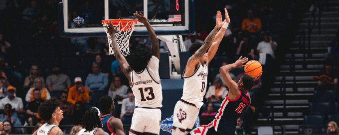 7-seed Texas A&M survives slugfest with 10-seed Ole Miss