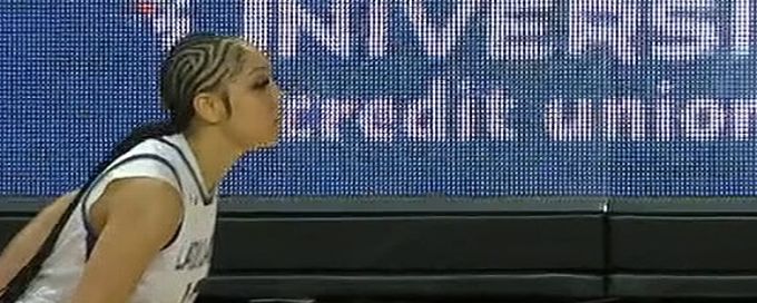 Kyla Deck buries the 3-pointer for SF Austin