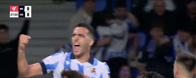 Mikel Merino lashes home opener for Real Sociedad