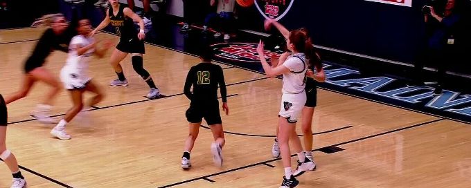 Paula Gallego makes a sweet assist for Maine