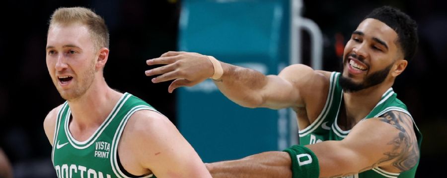 Sam Hauser goes off for 10 treys in Celtics' win over Wizards