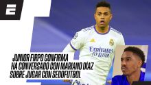 El estelar jugador del Leeds comentó sobre la conversación que tuvo con Mariano Díaz