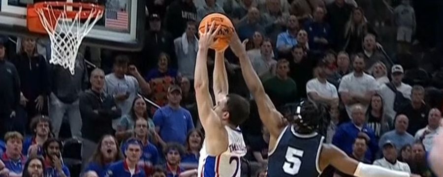 Wild Samford chase-down block wiped out by a foul call