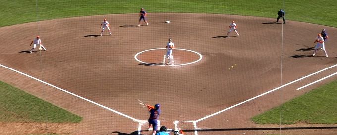Lindsey Garcia ropes a 2-run single for Clemson