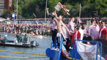 'This is Athletic Club!' - Fans join the Copa del Rey winners with boat parade