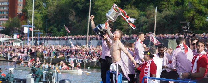 'This is Athletic Club!' - Fans join the Copa del Rey winners with boat parade