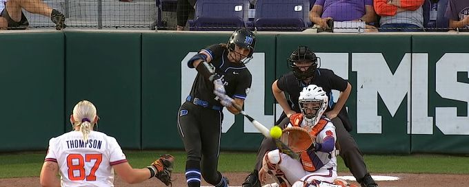 Claire Davidson hits 2-RBI double to put Duke up 5-1