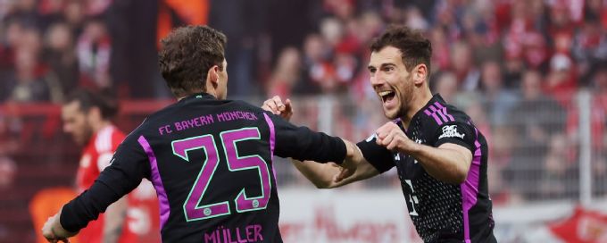 Bayern Munich thrash Union Berlin 5-1 in the Bundesliga