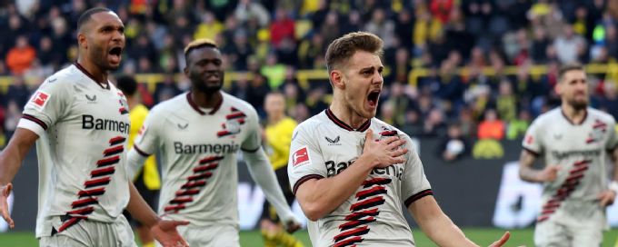 Leverkusen stay unbeaten after 97th minute equalizer vs. Dortmund
