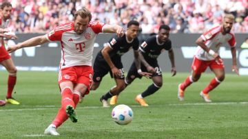 Kane double steers Bayern 2-1 past Frankfurt ahead of Real clash