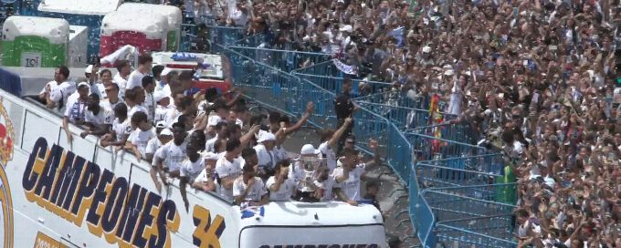 Party time for Real Madrid in LaLiga title celebration