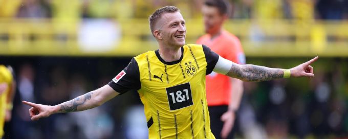 Marco Reus scores brilliant free kick in final Bundesliga game for Dortmund