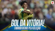 Iluminado! O gol de Endrick que selou vitória do Brasil sobre o México nos acréscimos em amistoso