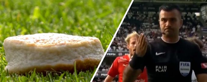 Fishcake & tennis ball protest causes Norwegian match abandonment