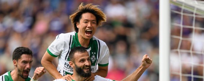 Gladbach survive early scare to beat Erzgebirge Aue
