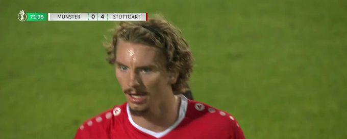 Nick Woltemade scores goal for VfB Stuttgart