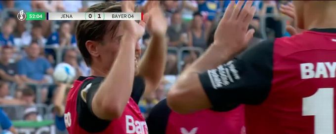 Jonas Hofmann gets on the scoresheet for Bayer Leverkusen