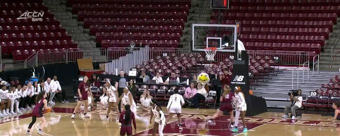 What a shot by Kay Donahue
