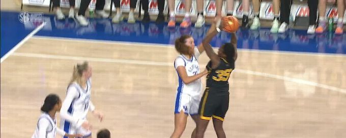 Amelia Hassett sends the shot away