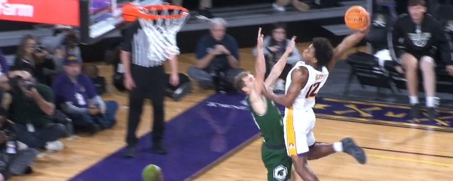 East Carolina's Jordan Riley reaches back for spectacular poster jam