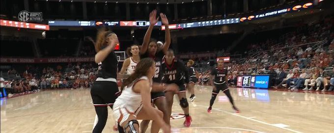 Kyla Oldacre scores and draws the foul