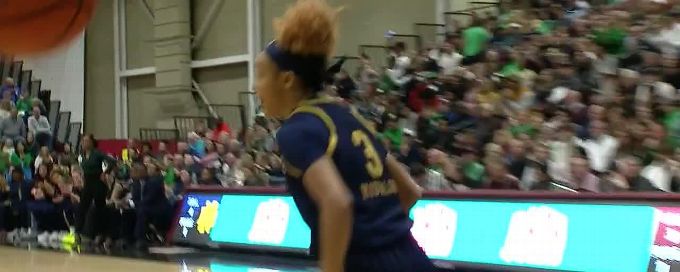 Hannah Hidalgo makes a great defensive play for the steal