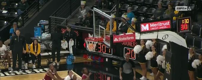 Payton Verhulst drills the trey for Oklahoma