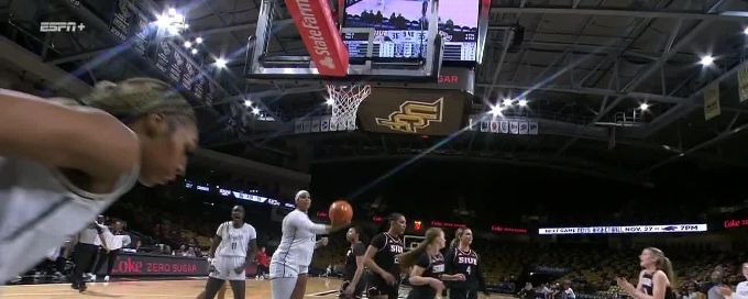 Kaitlin Peterson with the And-1!