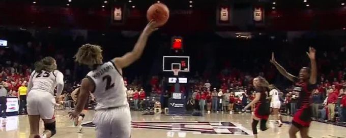 Jada Williams' near full-court dime leads to Arizona bucket