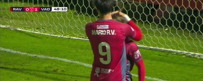 Adrian Carrion levels the match with a gorgeous goal