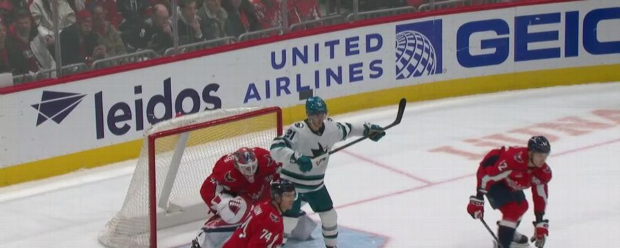 William Eklund nets the game winner for the Sharks in OT
