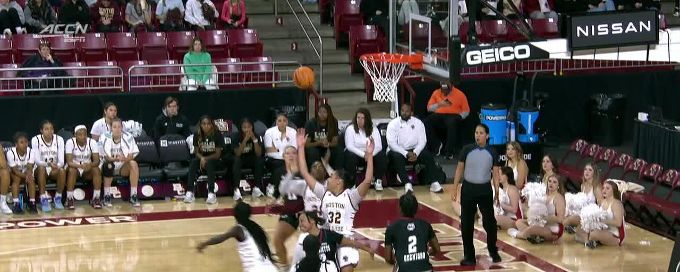 Nene Ndiaye sends the shot away