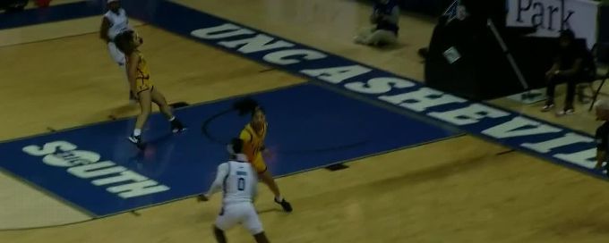 LaImani Simmons with the hoop & harm