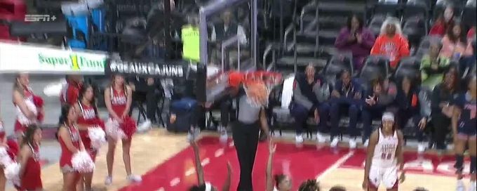 DeYona Gaston gets the and-1