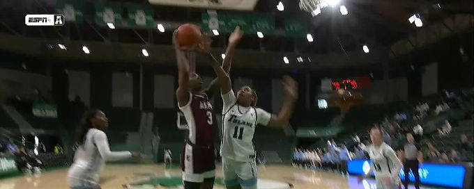 Alisha Wilson with the and-1!