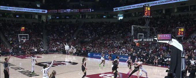 Tessa Johnson drills the trey