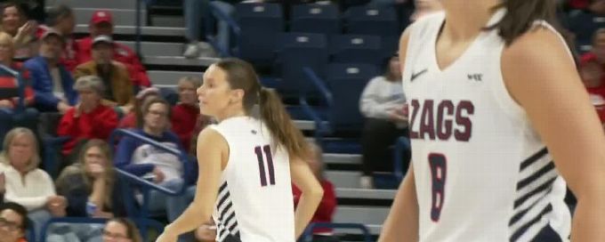 Allie Turner drains 3 for Gonzaga