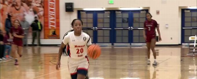 Michaela Bogans with the and-1!