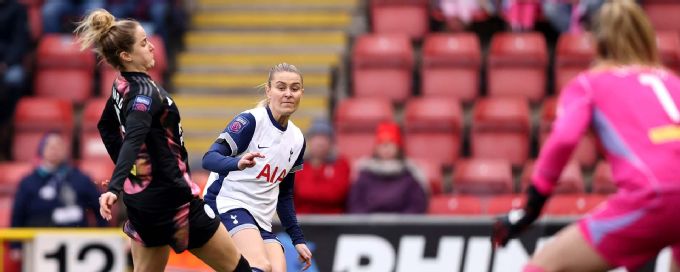 Early Leitzig own-goal gifts Tottenham WSL win over the Foxes