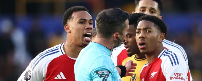 Why Myles Lewis-Skelly was sent off for Arsenal vs. Wolves