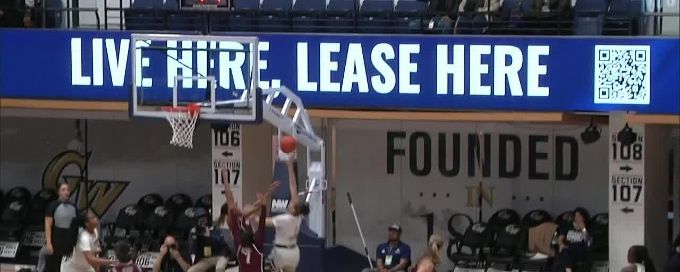 Gabby Reynolds with the hoop & harm