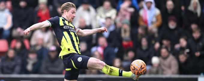 Sub Kevin De Bruyne scores winner as Man City avoid upset